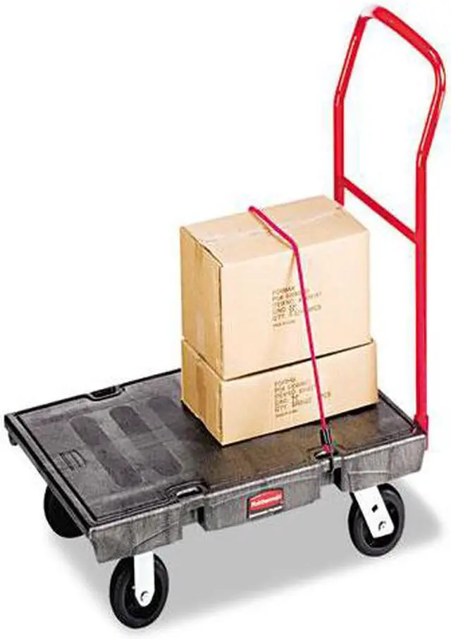Alt view image 6 of 10 - C-24"X48" Platform Trucreg Black 1000Lb Capacit