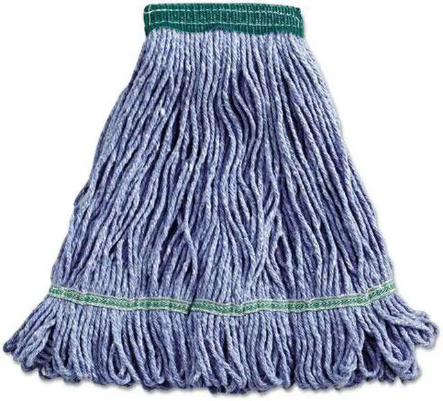 Alt view image 6 of 20 - Boardwalk Super Loop Wet Mop Head Cotton/Synthetic Medium Size Blue 502BLEA