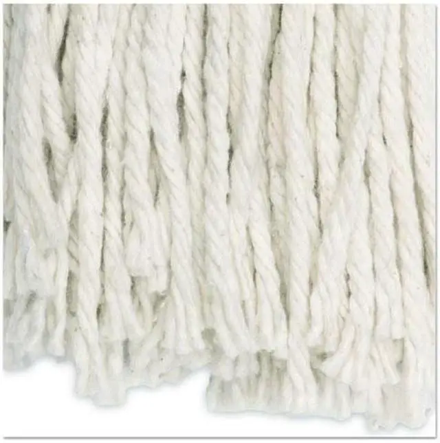 Alt view image 9 of 20 - Boardwalk Cut-End Wet Mop Head Cotton No. 20 White 2020CEA