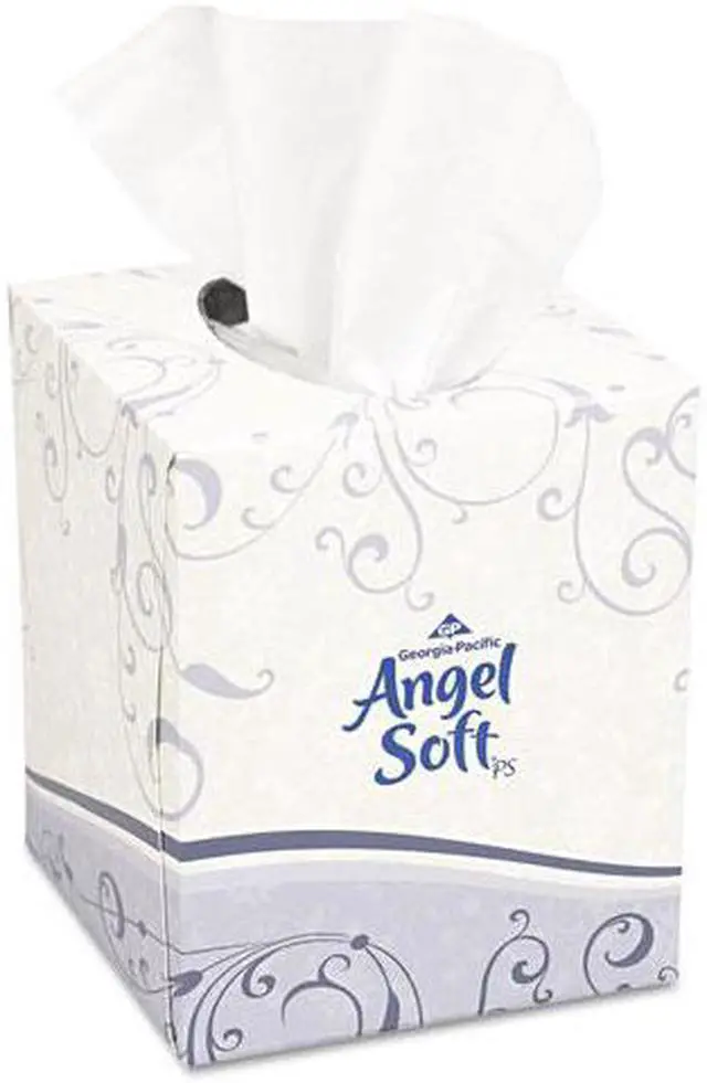 Alt view image 2 of 2 - Georgia Pacific - 46580 - Premium Facial Tissue, White, Cube Box, 96 Sheets/Box