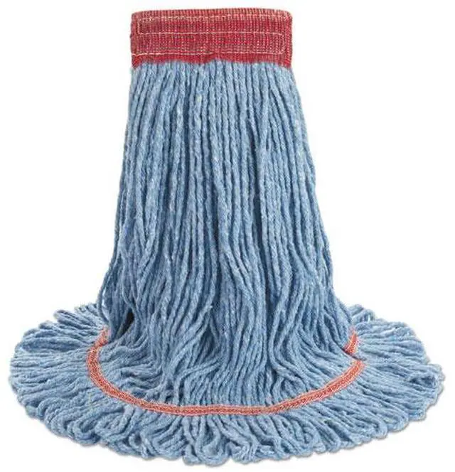 Alt view image 13 of 20 - Boardwalk Super Loop Wet Mop Head Cotton/Synthetic Large Size Blue 503BLEA