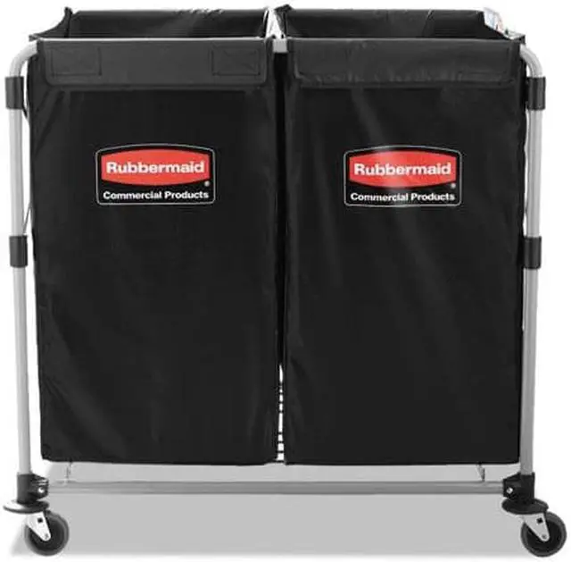 Alt view image 8 of 11 - Rubbermaid Commercial Collapsible X-Cart Steel 2 to 4 Bushel Cart 24 1/10w x 35