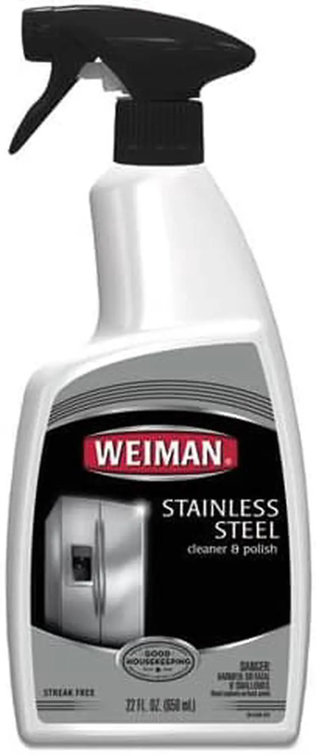 Alt view image 2 of 12 - WEIMAN Stainless Steel Cleaner and Polish Floral Scent 22 oz Trigger Spray Bottle 108EA