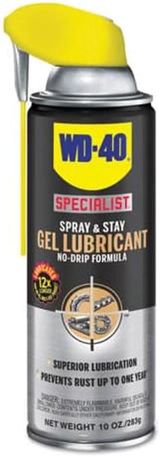 Alt view image 5 of 16 - WD-40 Specialist Spray & Stay Gel 10 oz Aerosol Can 300103EA