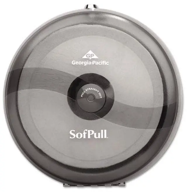 Alt view image 4 of 14 - GEORGIA PACIFIC Sofpull High-Capacity Centerpull Tissue Dispenser 10 1/2x6 3/4 x10 1/2 Gray 56501