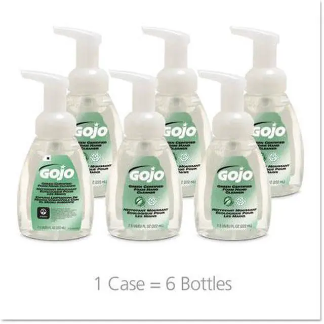 Alt view image 6 of 6 - Green Certified Foam Soap, Fragrance-Free, Clear, 7.5 Oz. Pump Bottle