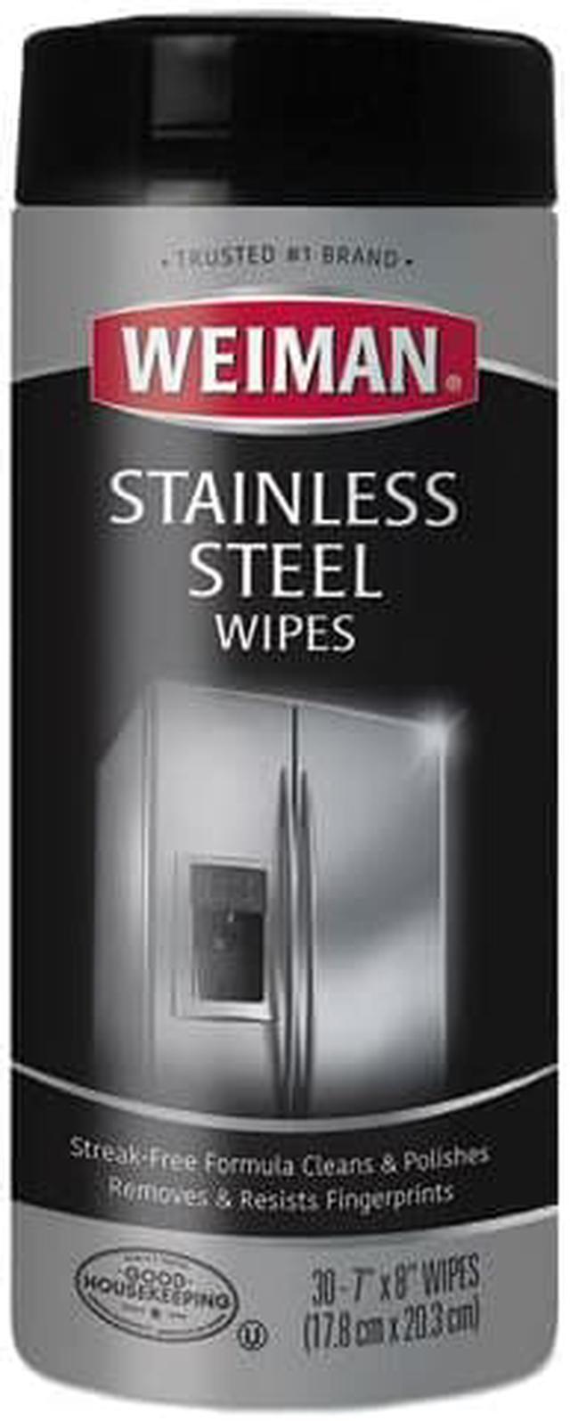 Alt view image 3 of 10 - Stainless Steel Wipes, 7 X 8, 30/canister, 4 Canisters/carton