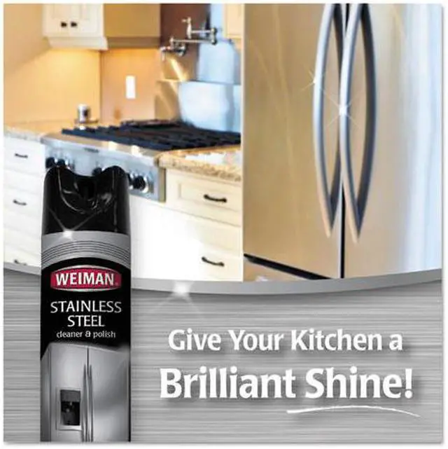 Alt view image 4 of 20 - Weiman Stainless Steel Cleaner and Polish WMN49