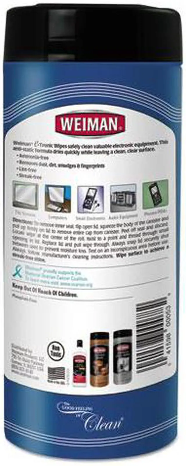 Alt view image 4 of 17 - Weiman Products LLC Electronic Media Wipes 93 Unit: EACH