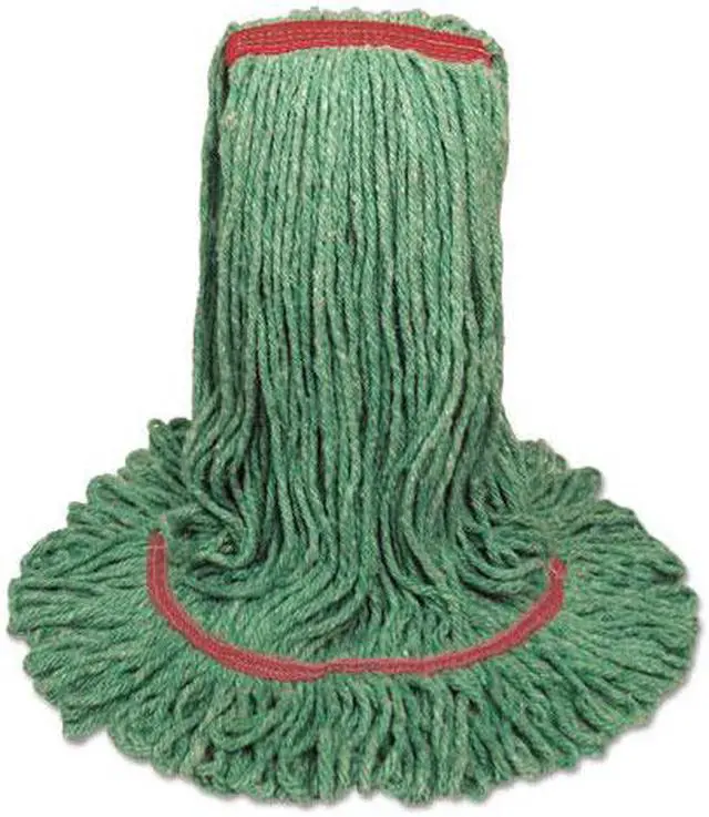Main image of Mop Head, Premium Standard Head, Cotton/Rayon Fiber, Large, Green