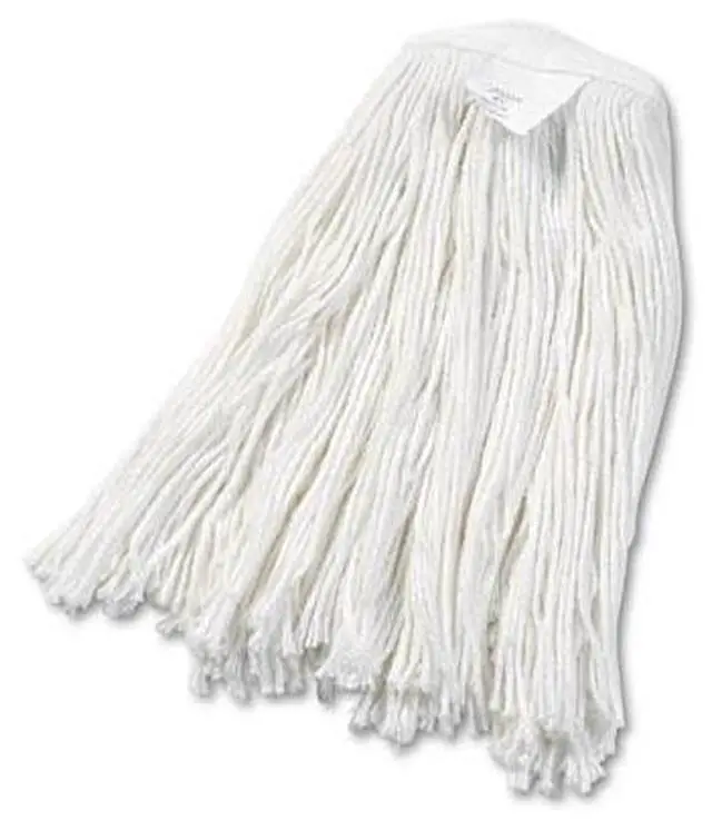 Alt view image 3 of 20 - Boardwalk Cut-End Wet Mop Head Rayon No. 20 White 2020REA