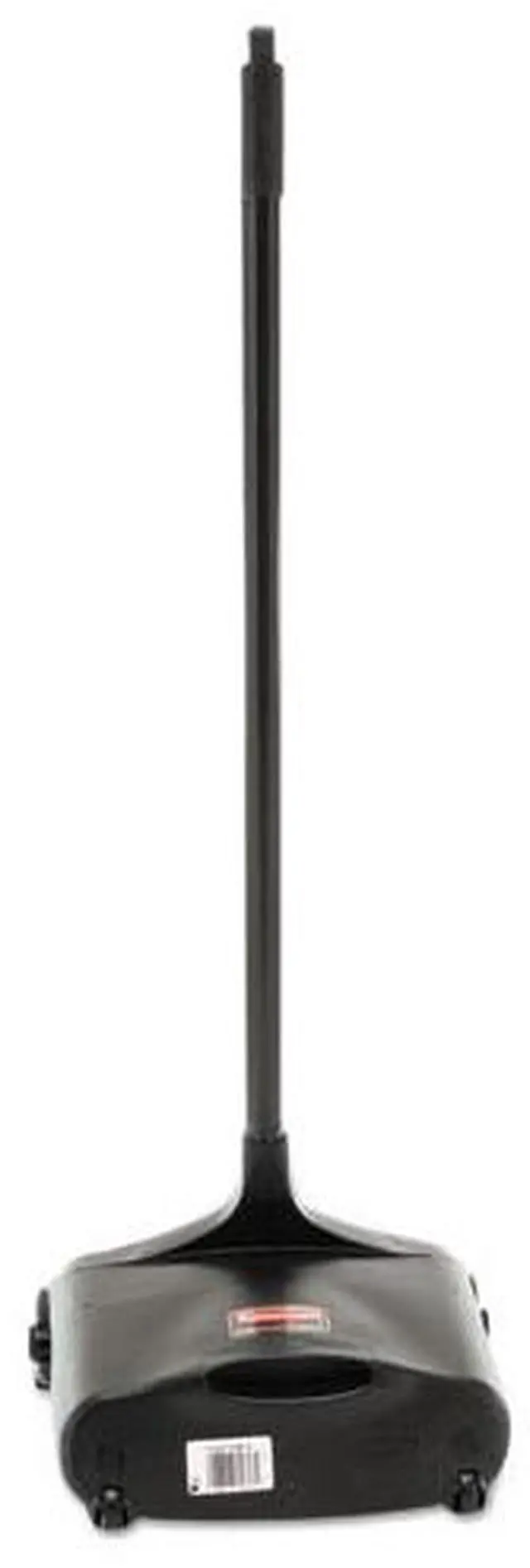 Alt view image 6 of 12 - Lobby Pro Upright Dustpan, w/wheels, 12 1/2 W, Polypropylene w/Vinyl Coat, Black