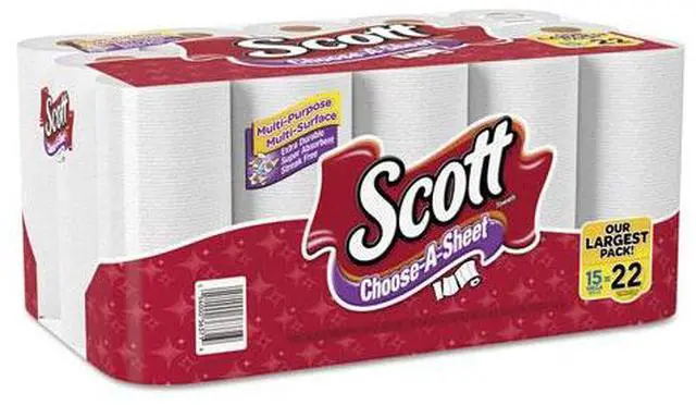 Alt view image 2 of 6 - Choose-A-Sheet Mega Roll Paper Towels, 1-Ply, White, 102/Roll, 30 Rolls Carton