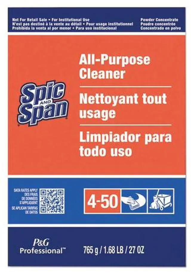 Alt view image 5 of 15 - P&G 31973 Spic and Span All-Purpose Cleaner, Powder - 27 oz (1.69 lb) - 1 Each - Orange