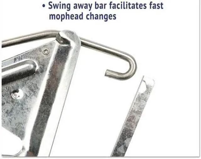 Alt view image 6 of 12 - Boardwalk Quick Change Metal Head Mop Handle for No. 20 & Up Heads 54in Wood