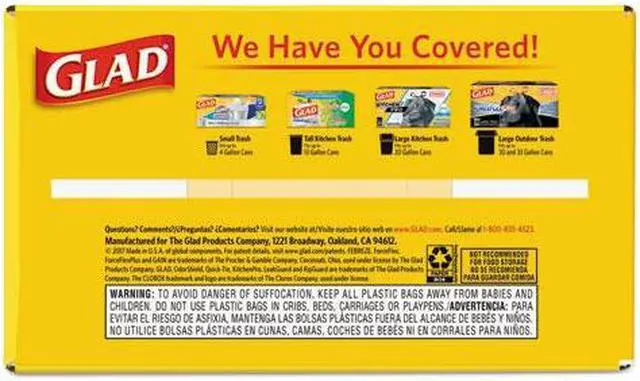 Alt view image 13 of 13 - Clorox Glad Tall Kitchen Drawstring Trash Bags