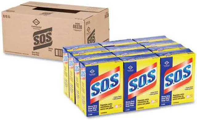 Main image of Steel Wool Soap Pad, 15 Pads/Box, 12 Boxes/Carton