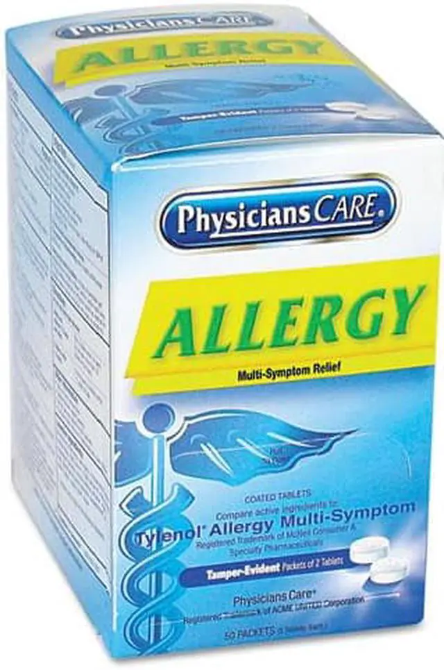 Alt view image 4 of 4 - Allergy Antihistamine Medication, Two-Pack, 50 Packs/box