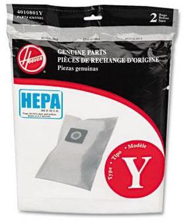 Alt view image 3 of 7 - HEPA AH10040 Y Filtration Bags for Hoover Upright Cleaners 2/Pack