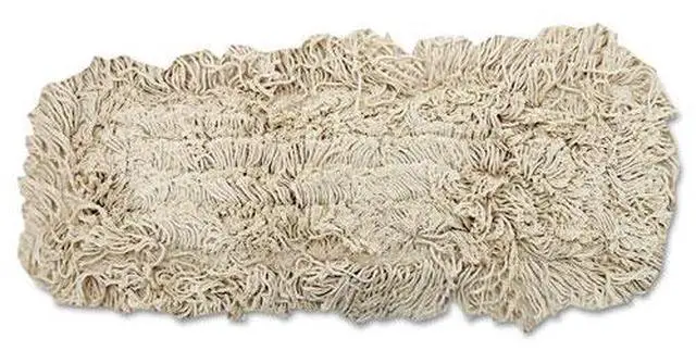 Alt view image 6 of 18 - Boardwalk Industrial Dust Mop Head Hygrade Cotton 18w x 5d White 1318