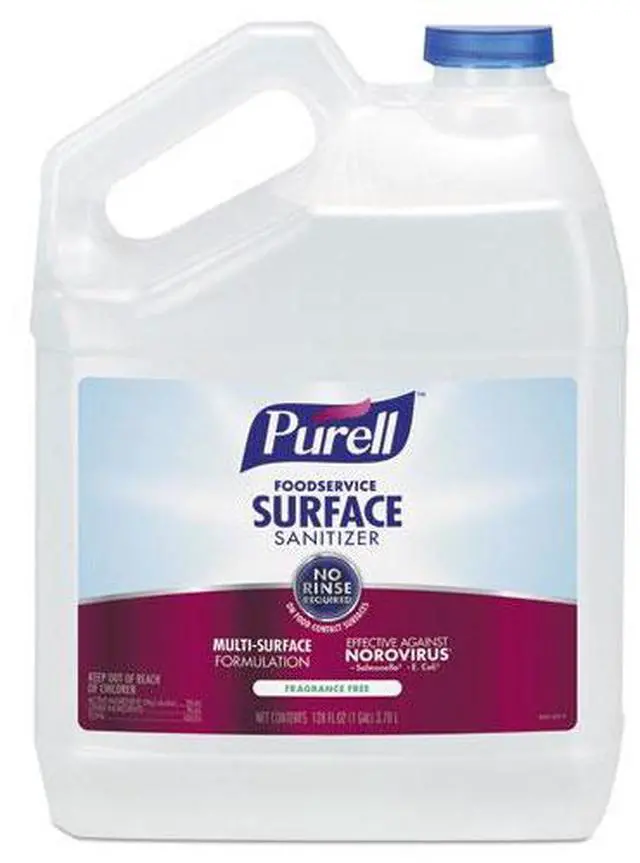 Alt view image 2 of 16 - PURELL Foodservice Surface Sanitizer Fragrance Free 1 gal Bottle 434104EA