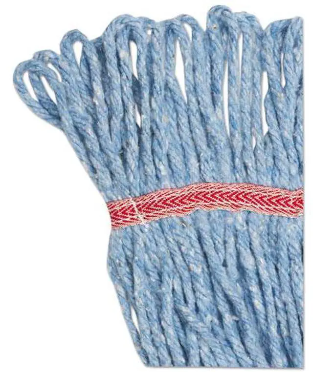 Alt view image 14 of 20 - Boardwalk Super Loop Wet Mop Head Cotton/Synthetic Large Size Blue 503BLEA