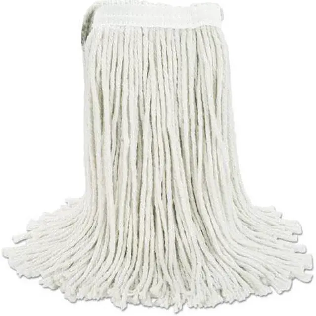 Alt view image 8 of 20 - Boardwalk Cut-End Wet Mop Head Cotton No. 20 White 2020CEA