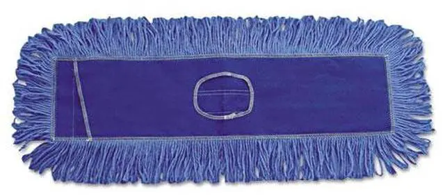 Alt view image 2 of 18 - Boardwalk Mop Head Dust Looped-End Cotton/Synthetic Fibers 18 x 5 Blue 1118