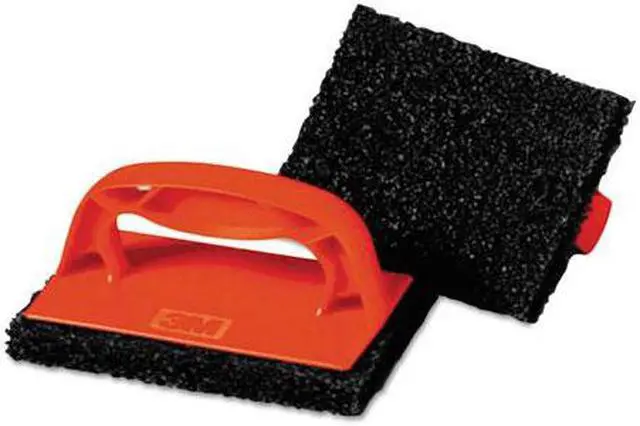 Main image of Scotchbrick Griddle Scrubber, 4 x 6 x 3, Red/Brown, 4 per Pack