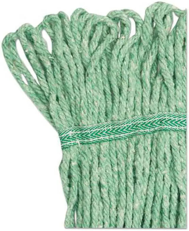 Alt view image 8 of 20 - Boardwalk Super Loop Wet Mop Head Cotton/Synthetic Medium Size Green 502GNEA