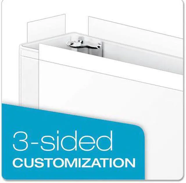 Alt view image 7 of 20 - Cardinal 11 x 17 ClearVue Slant-D Ring Binder 1 1/2" Cap White 22122