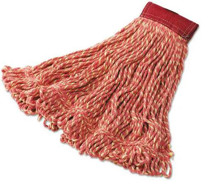 Main image of Super Stitch Blend Mop Heads, Cotton/Synthetic, Red, Large