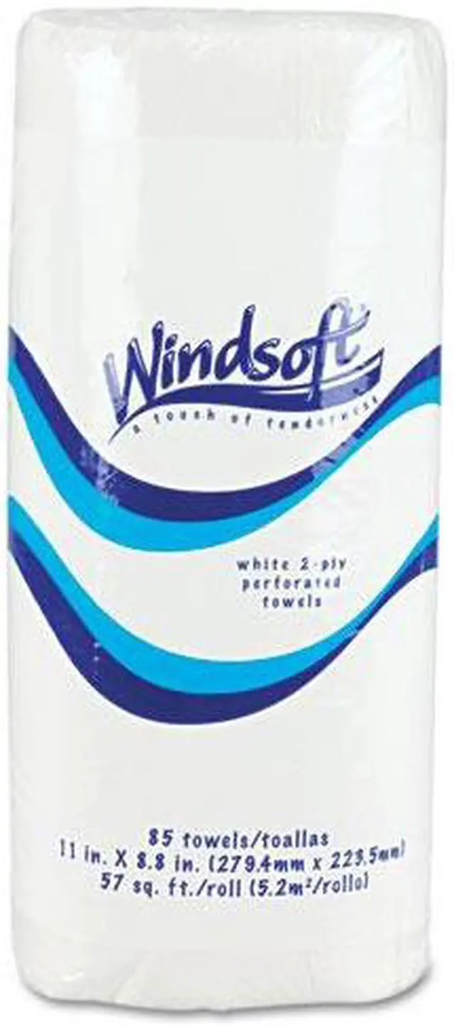 Alt view image 5 of 14 - Windsoft 1220-85RL Perforated Paper Towel Rolls- 11 x 8 4/5- White- 84/Roll
