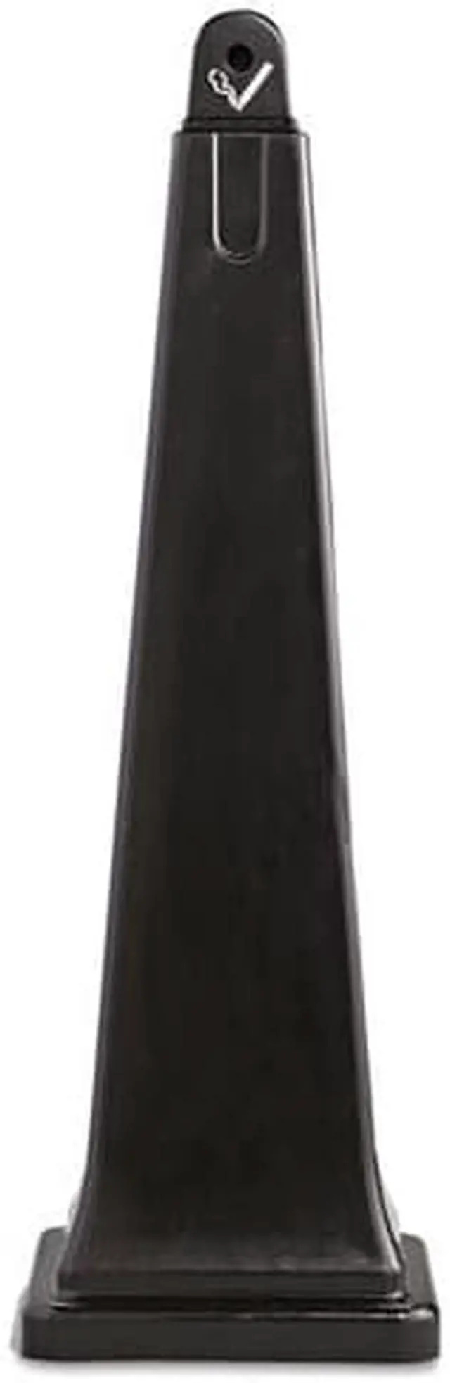 Alt view image 2 of 15 - Rubbermaid - FG257088BLA - 1 gal Cigarette Receptacle, 39 1/2 in Height, 12 1/4 in Base Dia., Plastic, Black