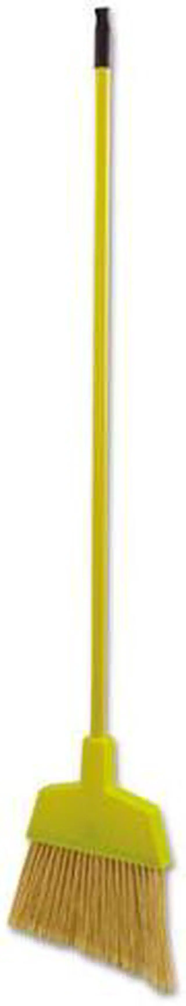 Alt view image 2 of 2 - Poly Bristle Angler Broom, 53" Handle, Yellow, 12/Carton