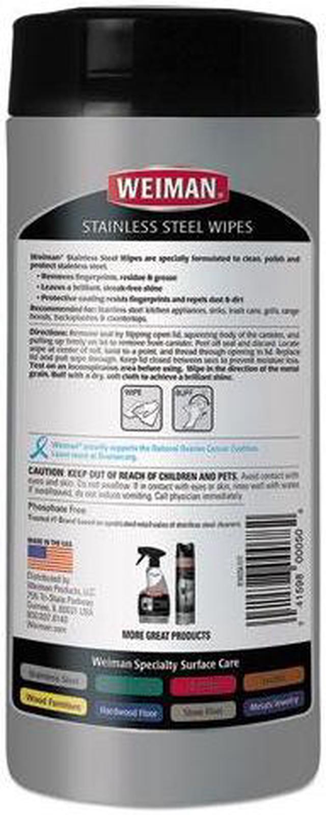 Alt view image 4 of 10 - Stainless Steel Wipes, 7 X 8, 30/canister, 4 Canisters/carton