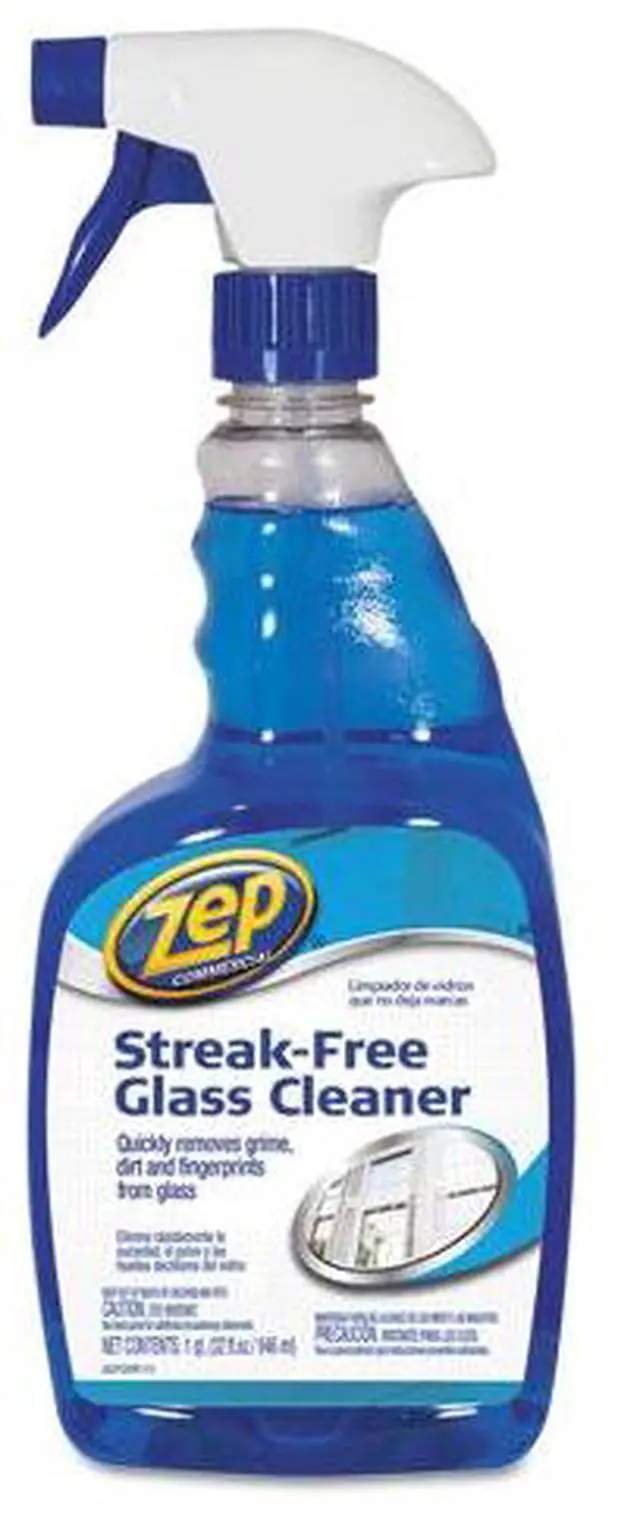 Alt view image 5 of 11 - Zep ZU112032 Streak-free Glass Cleaner, Spray, 32fl oz, Blue