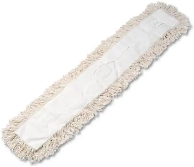 Alt view image 3 of 14 - Boardwalk Industrial Dust Mop Head Hygrade Cotton 48w x 5d White 1348