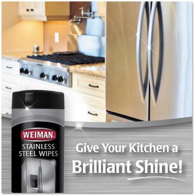 Alt view image 7 of 10 - Stainless Steel Wipes, 7 X 8, 30/canister, 4 Canisters/carton