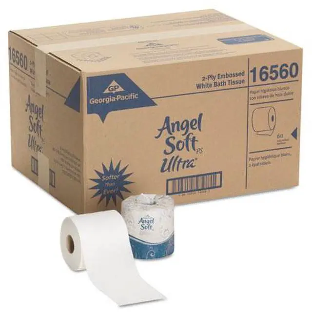 Alt view image 7 of 8 - Angel Soft PS Ultra Premium Embossed Bathroom Tissue