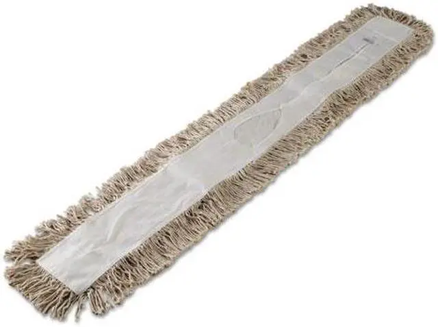 Alt view image 6 of 12 - Boardwalk Mop Head Dust Cotton 48 x 3 White 1048