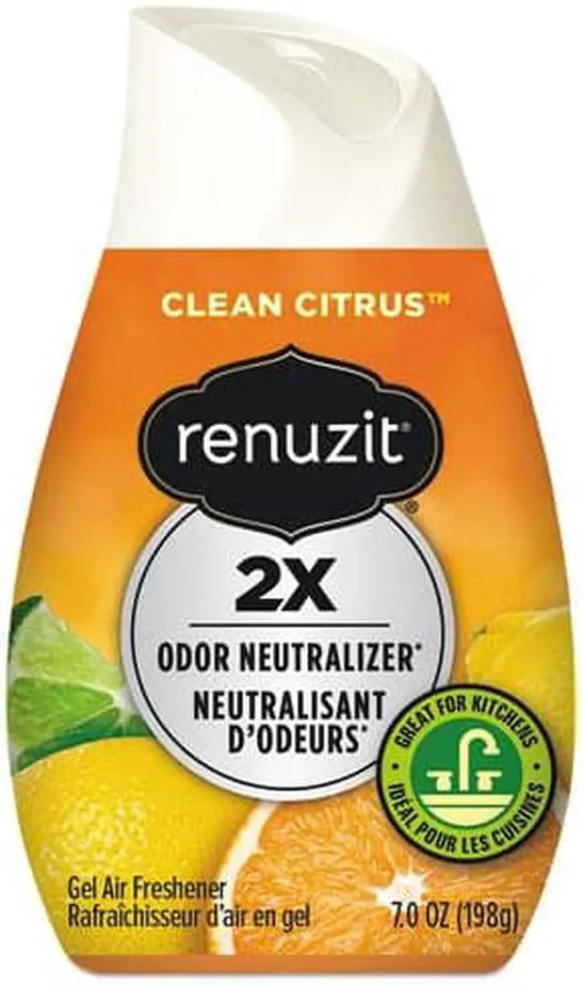 Alt view image 5 of 5 - Renuzit Super Odor Neutralizer 35000 Adjustable Air Freshener, 7.5 oz, Liquid, Clear, Citrus Sunburst