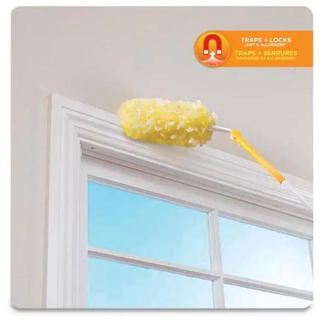 Alt view image 10 of 20 - Swiffer 360 Dusters Plastic Handle Extends to 3 ft 1 Handle & 3 Dusters/Kit