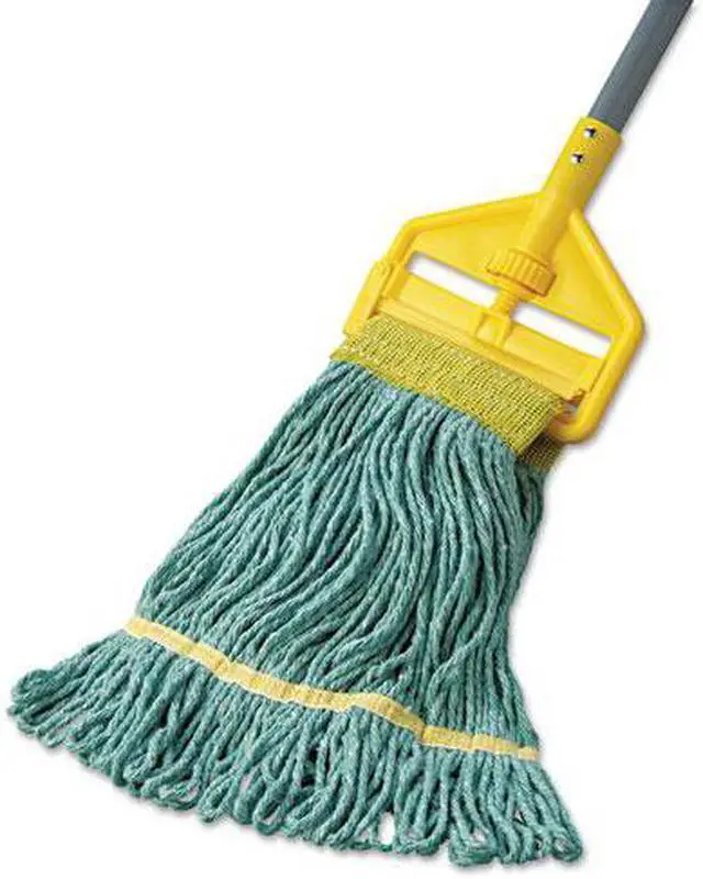 Alt view image 2 of 3 - Super Loop Wet Mop Head, Cotton/Synthetic Fiber, Small, Green, 12/Carton
