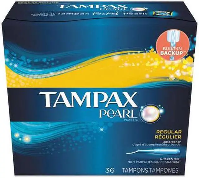 Alt view image 4 of 9 - Pearl Tampons, Regular, 36/box, 6 Box/carton