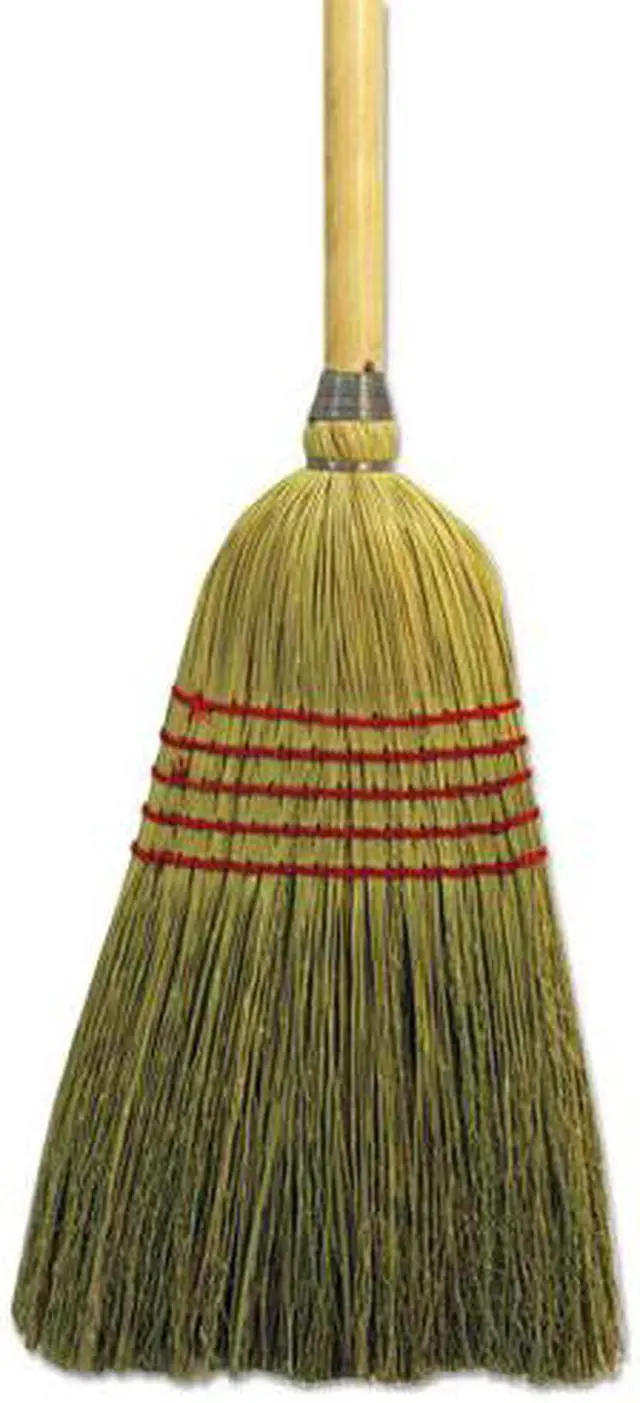 Alt view image 3 of 6 - Boardwalk Parlor Broom Yucca/Corn Fiber Bristles 42" Wood Handle Natural 926YEA