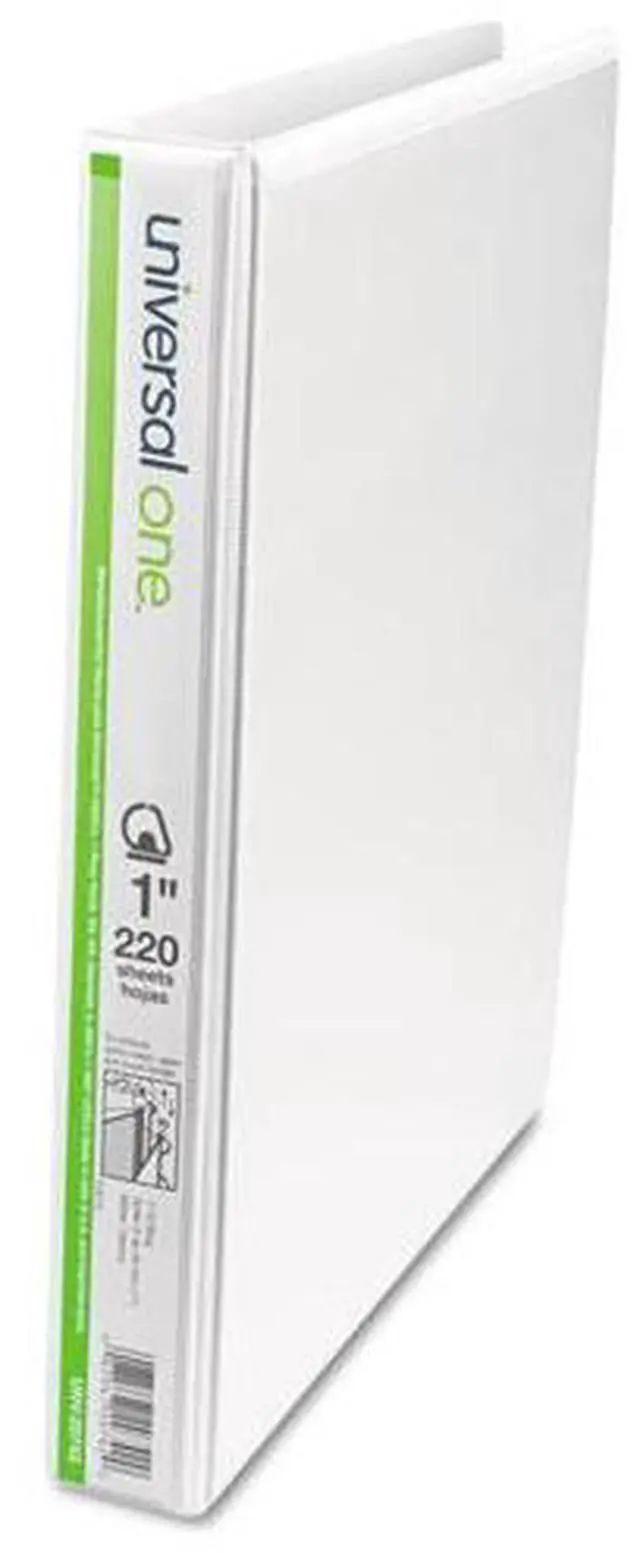 Alt view image 2 of 3 - Slant-Ring Economy View Binder, 1" Capacity, White, 4/Pack