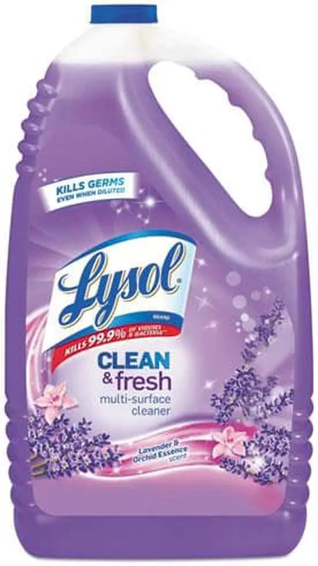 Alt view image 2 of 5 - Lysol 88786 Clean & Fresh Multi-Surface Cleaner, Lavender & Orchid, 144 Oz Bottle, 4/Carton