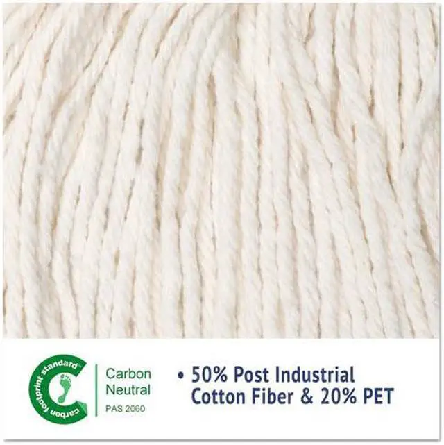 Alt view image 6 of 7 - Super Loop Wet Mop Head, Cotton/Synthetic, Large Size, White, 12/Carton