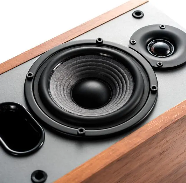 Alt view image 13 of 15 - Edifier P12 Passive Bookshelf Speakers - 2-way Speakers with Built-in Wall-Mount Bracket - Wood Color, Pair